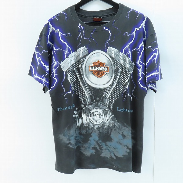 実際に弊社で買取させて頂いたHanes/ヘインズ BEEFY-T  ハーレービットソン サンダー ビンテージ Tシャツ L