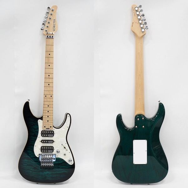 実際に弊社で買取させて頂いた★SCHECTER/シェクター ストラトシェイプ HSH コイルタップ搭載 日本製 エレキギター ギグケース付の画像 1枚目
