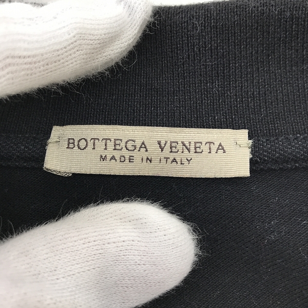 実際に弊社で買取させて頂いたBOTTEGA VENETA/ボッテガヴェネタ バタフライワッペン リブ付き半袖シャツ 44の画像 2枚目