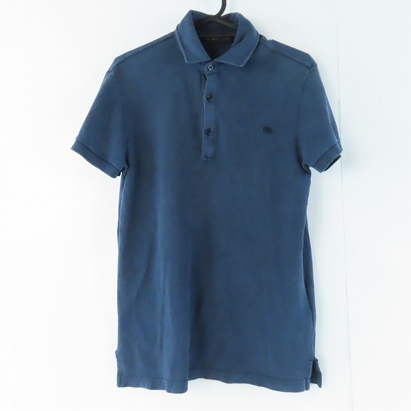 実際に弊社で買取させて頂いたETRO/エトロ 胸ロゴ刺繍 襟下ペイズリー柄半袖ポロシャツ XS