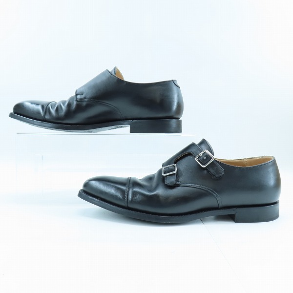 実際に弊社で買取させて頂いたCROCKETT&JONES/クロケットジョーンズ ダブル モンクストラップ シューズ ブラック 25170/7の画像 3枚目