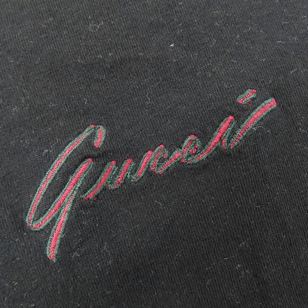 実際に弊社で買取させて頂いたGUCCI/グッチ 胸ロゴ刺繍半袖Tシャツ 190205 X3221/Sの画像 5枚目