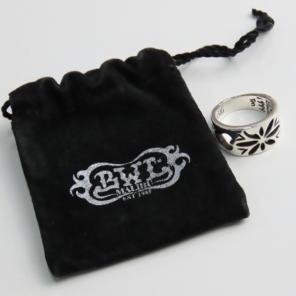 実際に弊社で買取させて頂いたBWL/BILL WALL LEATHER/ビルウォールレザー COMPASS ROSE コンパスローズリング 18-19号の画像 9枚目