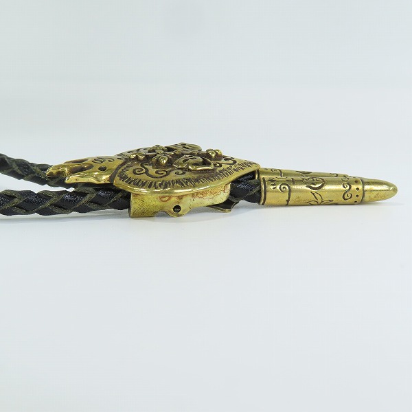 実際に弊社で買取させて頂いたGANGSTERVILLE×Galcia/ギャングスタービル×ガルシア ループタイ/ボロタイ ゴールドの画像 3枚目