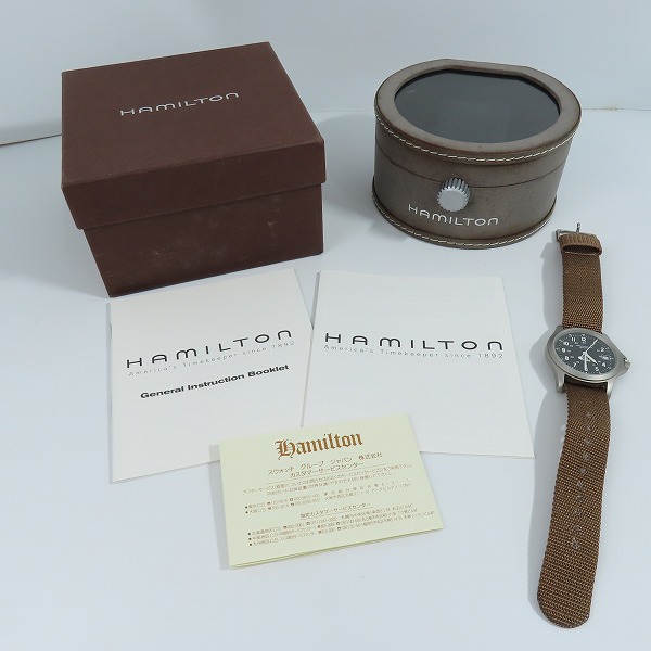 実際に弊社で買取させて頂いたHAMILTON/ハミルトン Khaki/カーキ アナログ クォーツ ウォッチ 腕時計/H982114Fの画像 4枚目