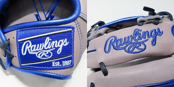 実際に弊社で買取させて頂いたRawlings/ローリングス HYPER TECH COLOR SYNC 軟式/内野手/右投げ用 グローブ グレー/ロイヤル GR4HTCN62の画像 5枚目