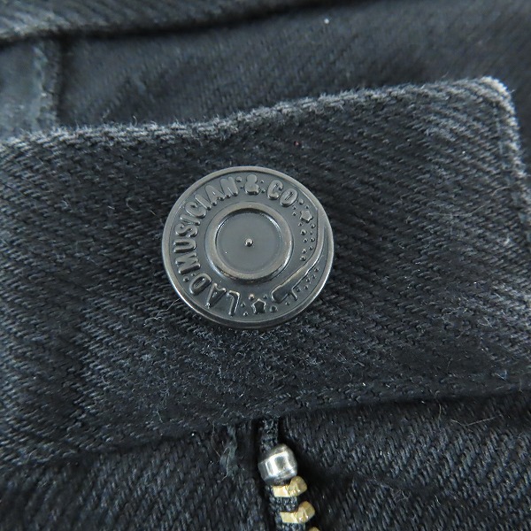 実際に弊社で買取させて頂いたLad Musician/ラッドミュージシャン ブラックデニム 2214-501/46の画像 7枚目