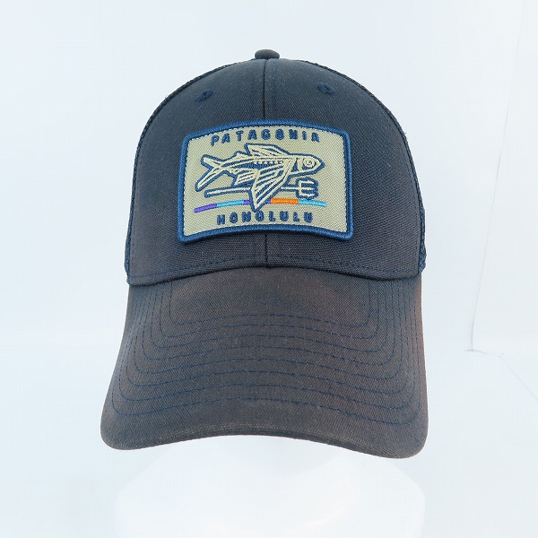 実際に弊社で買取させて頂いたpatagonia/パタゴニア HONOLULU/ホノルル フィッシュワッペン ヴィンテージ メッシュキャップ /フリーの画像 1枚目