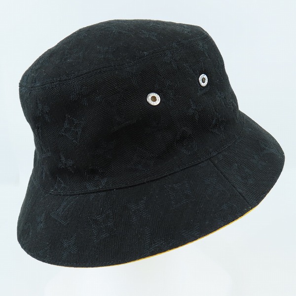 実際に弊社で買取させて頂いたLOUIS VUITTON/ルイヴィトン シャポー モノグラム バケットハット リバーシブル M76209の画像 2枚目