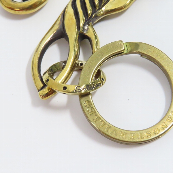 実際に弊社で買取させて頂いた（1）GANGSTERVILLE/ギャングスタービル × galcia/ガルシア スワローキーホルダー ブラスの画像 7枚目