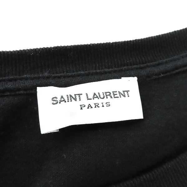 実際に弊社で買取させて頂いたSAINT LAURENT PARIS/サンローランパリ ロゴプリント クルーネック半袖Tシャツ 553378/XS の画像 2枚目