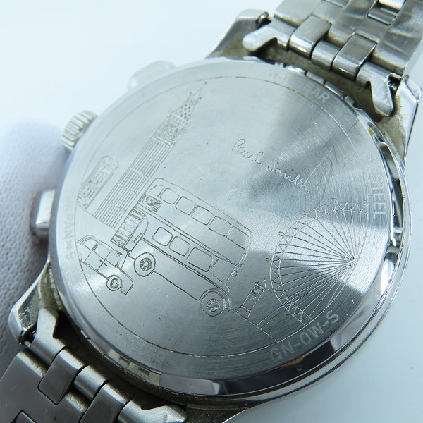 実際に弊社で買取させて頂いたPaul Smith/ポールスミス クロノグラフ/アナログ腕時計 クォーツ GN-OW-S/6521-S087252【動作未確認】の画像 4枚目