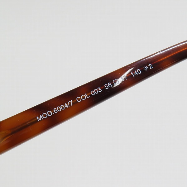 実際に弊社で買取させて頂いたCAZAL/カザール サングラス MOD.6004/7 COL.003の画像 5枚目
