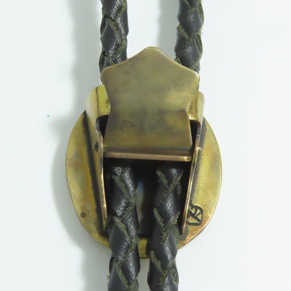 実際に弊社で買取させて頂いた(1)GANGSTERVILLE×Galcia/ギャングスタービル×ガルシア G ループタイ/ボロタイ/ブラス/シルバーの画像 2枚目