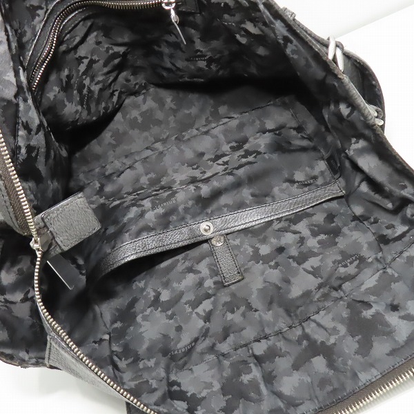 実際に弊社で買取させて頂いたaniary/アニアリ 裏地迷彩柄 レザー トートバッグの画像 3枚目