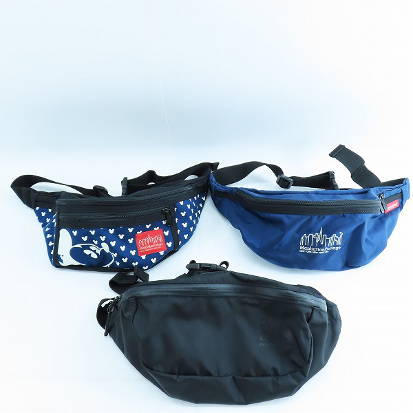 実際に弊社で買取させて頂いたManhattan Portage/マンハッタンポーテージ HELLY HANSEN/ヘリーハンセン ウエストバッグ 3点セット