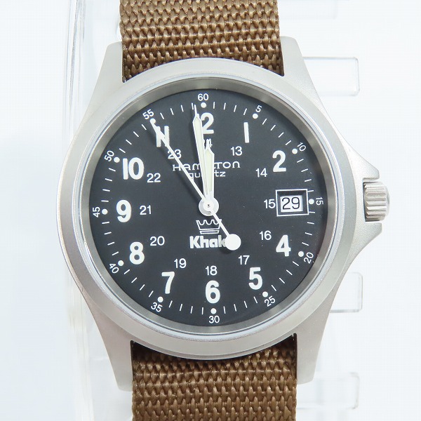 実際に弊社で買取させて頂いたHAMILTON/ハミルトン Khaki/カーキ アナログ クォーツ ウォッチ 腕時計/H982114F【動作未確認】