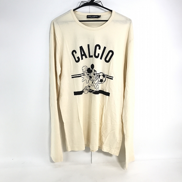 実際に弊社で買取させて頂いたDOLCE&GABBANA/ドルチェ&ガッバーナ Disney/ディズニー ミッキー 長袖Tシャツ カットソー 50