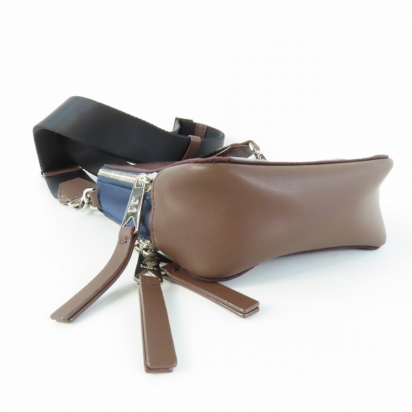 実際に弊社で買取させて頂いたPaul Smith/ポールスミス カラーブロック レザー切替 ショルダーバッグ APS-321の画像 2枚目