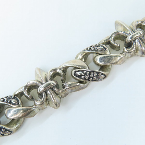 実際に弊社で買取させて頂いたROYAL ORDER/ロイヤルオーダー SV925 フレアモチーフ ウォレットチェーンの画像 6枚目