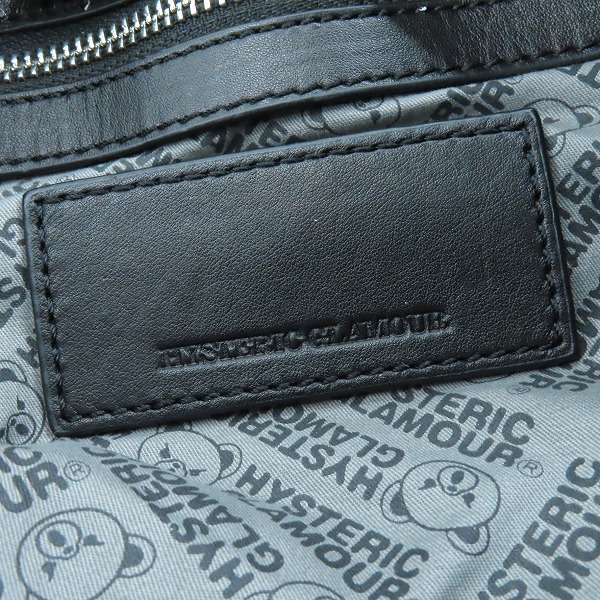 実際に弊社で買取させて頂いたHYSTERIC GLAMOUR/ヒステリックグラマー レザー 2way ショルダーバッグ リュック バックパック の画像 4枚目