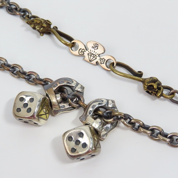 実際に弊社で買取させて頂いた（1）GANGSTERVILLE/ギャングスタービル × galcia/ガルシア DICE TOP/CHIAN SET/ダイス ネックレス