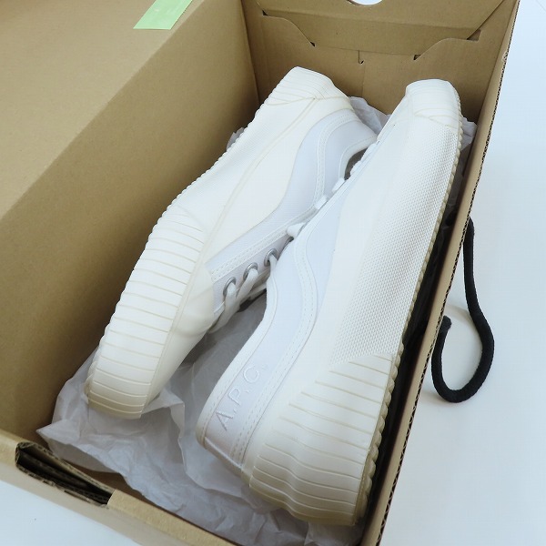 実際に弊社で買取させて頂いたA.P.C/アーペーセー IGGY BASSE ローカットスニーカー/41の画像 7枚目