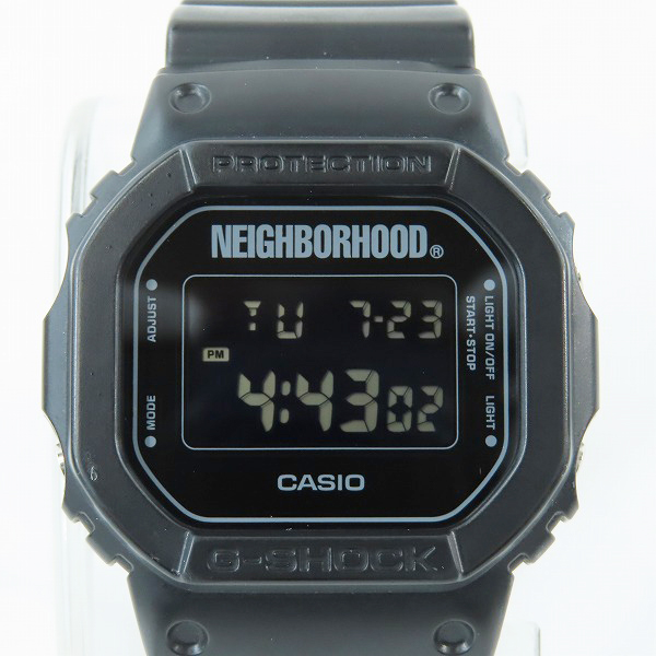 実際に弊社で買取させて頂いたG-SHOCK×NEIGHBORHOOD/Gショック×ネイバーフッド 腕時計 ブラック DW-5600VT