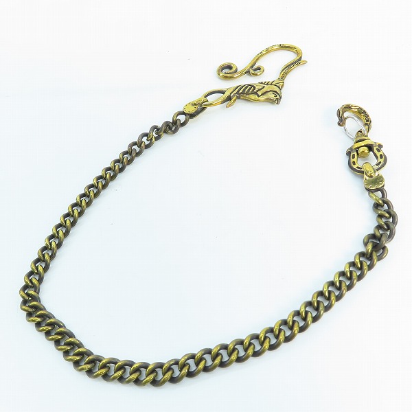 実際に弊社で買取させて頂いたGANGSTERVILLE×Galcia/ギャングスタービル×ガルシア SWALLOW WALLET-CHAIN/スワロー ウォレットチェーン/真鍮/ブラス 50cm