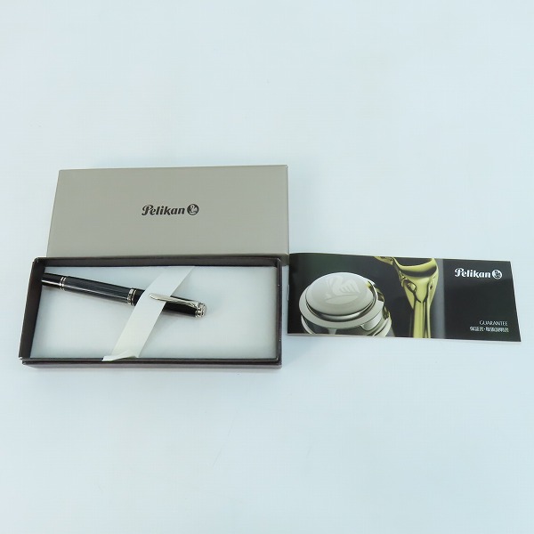 実際に弊社で買取させて頂いたPELIKAN/ペリカン スーべレーン ブラックストライプ キャップ式万年筆 ペン先14C-585 Fの画像 8枚目