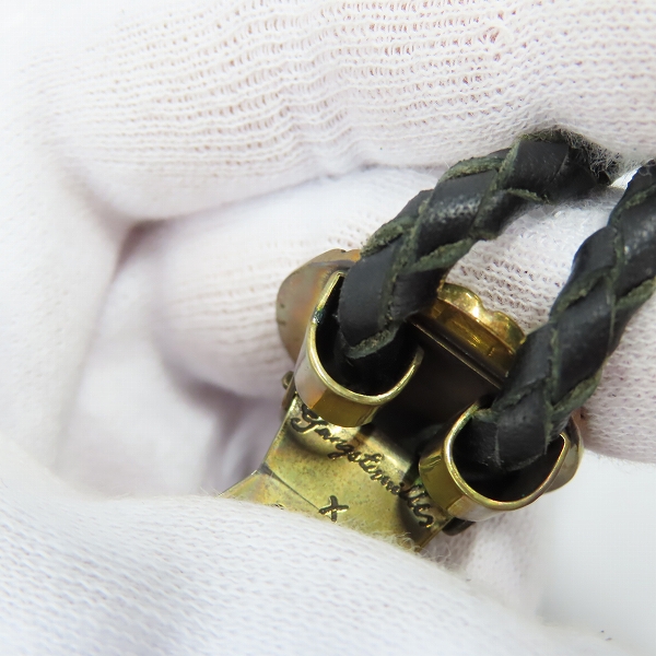 実際に弊社で買取させて頂いた（5）GANGSTERVILLE×Galcia/ギャングスタービル×ガルシア G ループタイ/ボロタイ/ブラス/シルバーの画像 7枚目