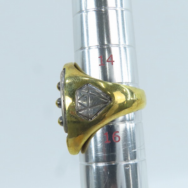 実際に弊社で買取させて頂いたGangsterville×galcia/ギャングスタービル×ガルシア Horse Shoe Trademark Ring/ホースシューリング/15.5号の画像 7枚目