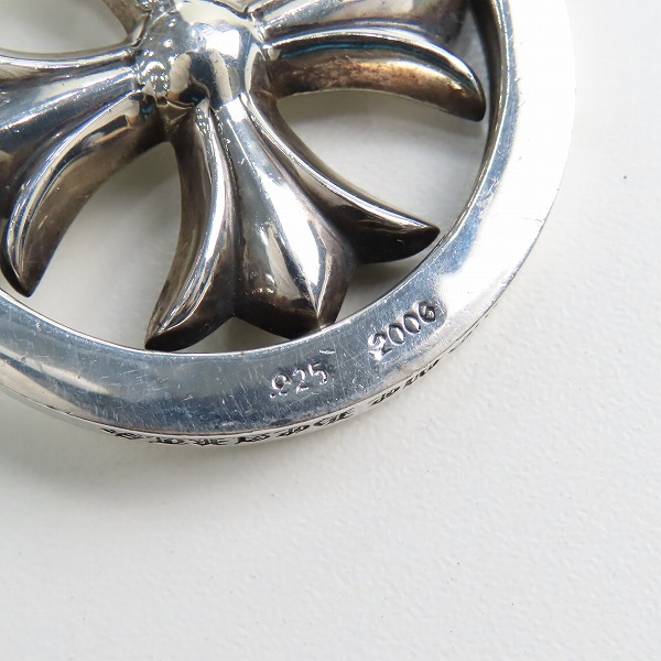 実際に弊社で買取させて頂いたCHROME HEARTS/クロムハーツ CHプラスメダリオンペンダント トップ　の画像 6枚目