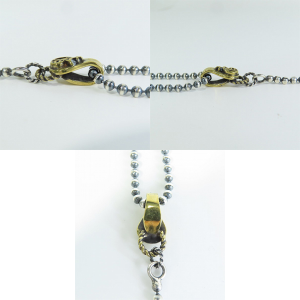 実際に弊社で買取させて頂いた(1)GANGSTERVILLE×Galcia/ギャングスタービル×ガルシア ROSARY/ロザリオ ネックレス シルバー925×ブラスの画像 5枚目