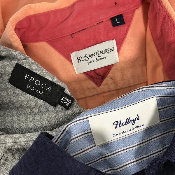 実際に弊社で買取させて頂いた【おまとめ】ノーリーズ/エポカウォモ/イブサンローラン 等 シャツ/柄シャツ 他の画像 1枚目