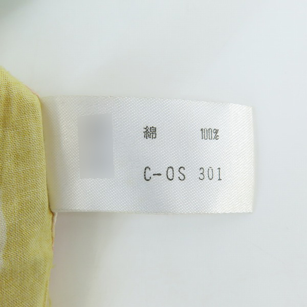 実際に弊社で買取させて頂いたPaul Smith LONDON/ポールスミスロンドン 紐デザイン 総柄 長袖シャツ イエロー/Mの画像 3枚目