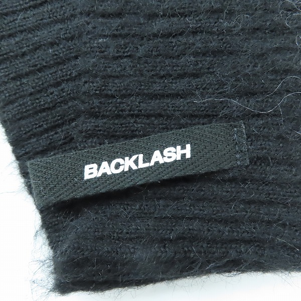 実際に弊社で買取させて頂いたISAMUKATAYAMA BACKLASH/バックラッシュ ウールナイロンモヘアアクリルニット ボーダー柄 KN-771-02 Mの画像 2枚目