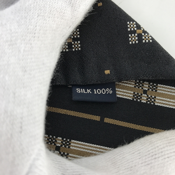 実際に弊社で買取させて頂いたGLADHAND/グラッドハンド ブラック総柄ネクタイ/Fの画像 4枚目