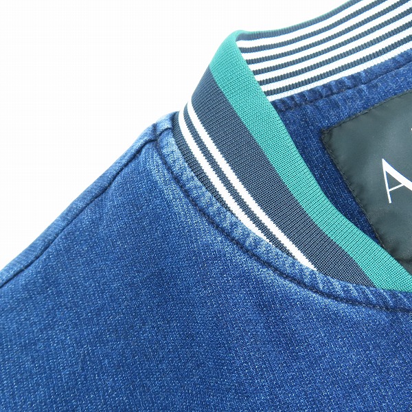 実際に弊社で買取させて頂いたARMANI EXCHANGE/アルマーニエクスチェンジ デニムブルゾン/スタジャン/Sの画像 6枚目