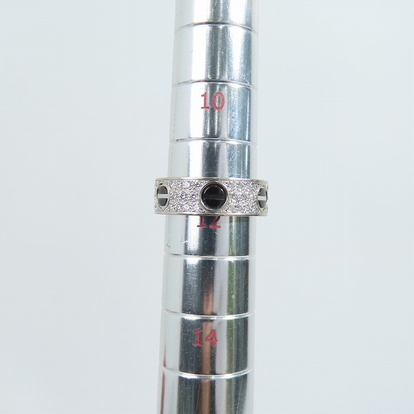 実際に弊社で買取させて頂いたCartier/カルティエ DIAMOND-PAVED CERAMIC LOVE RING ダイヤパヴェ セラミック ラブリング/12号の画像 7枚目