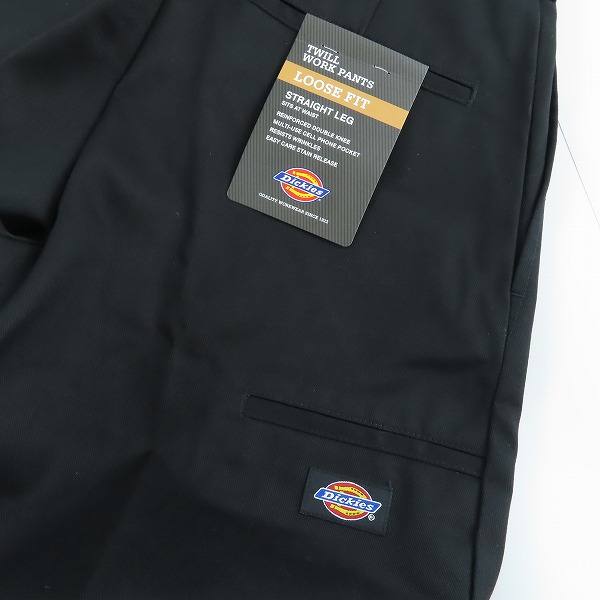 実際に弊社で買取させて頂いた【未使用】DICKIES/ディッキーズ DOUBLE KNEE WORK PANTS-BLACK/ワークパンツ 85283-BK/28の画像 6枚目