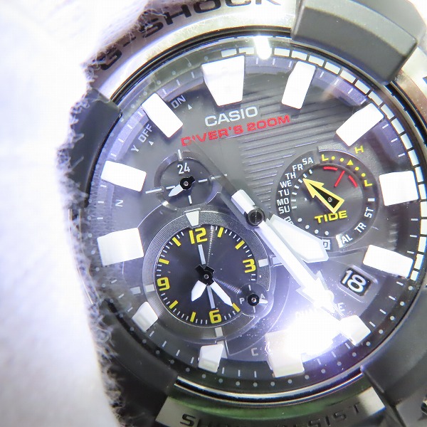 実際に弊社で買取させて頂いたG-SHOCK/Gショック MASTER OF G FROGMAN/フロッグマン Bluetooth 電波ソーラー GWF-A1000-1A2JFの画像 5枚目