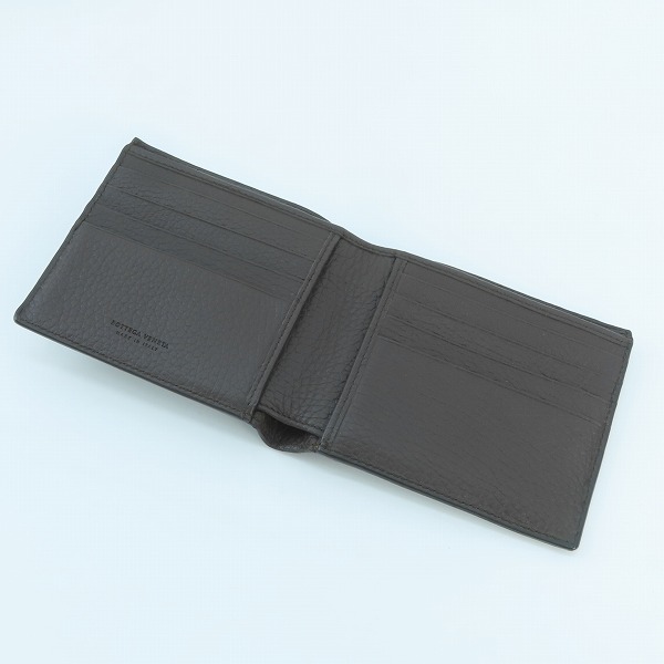 実際に弊社で買取させて頂いたBOTTEGA VENETA/ボッテガヴェネタ レザー二つ折り財布の画像 3枚目