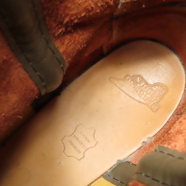 実際に弊社で買取させて頂いたRED WING/レッドウィング ペコス ブーツ/ワークブーツ 08866-1/9Eの画像 6枚目
