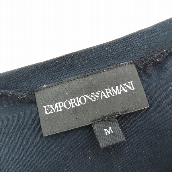 実際に弊社で買取させて頂いたEMPORIO ARMANI/エンポリオアルマーニ テープ加工 ロングTシャツ G1T08JG1Q4J/Mの画像 2枚目