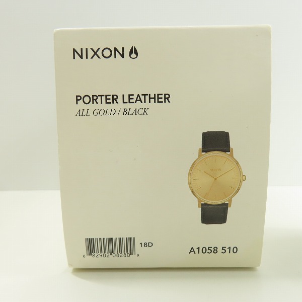 実際に弊社で買取させて頂いたNIXON/ニクソン THE Porter Leather 腕時計/ウォッチ A1058 510の画像 6枚目