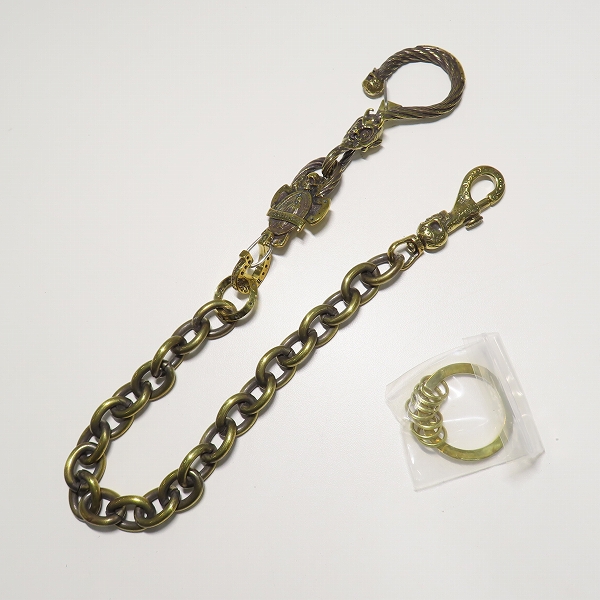 実際に弊社で買取させて頂いた(1)GANGSTERVILLE×Galcia/ギャングスタービル×ガルシア DEVIL/デビル ウォレットチェーン ブラス/真鍮の画像 9枚目