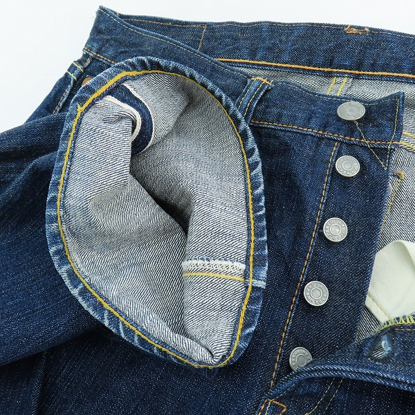 実際に弊社で買取させて頂いたR.J.B Clipper's/アールジェイビークリッパーズ FLAT HEAD/フラットヘッド ストレート デニムパンツ D101 W32L36の画像 5枚目
