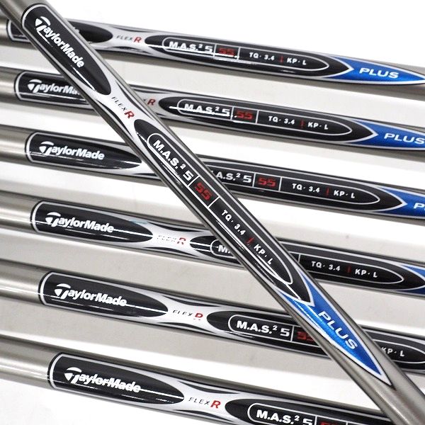 実際に弊社で買取させて頂いたTaylorMade/テーラーメイド rac r5 アイアン #5～9,P,Sw 7本セット レフティ/左きき用 M.A.S.2 5/55 PLUS FLEX:Rの画像 6枚目