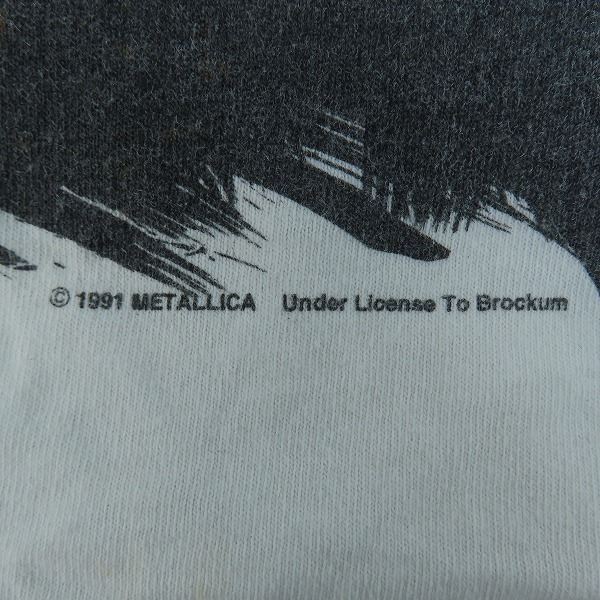 実際に弊社で買取させて頂いたMETALLICA/メタリカ 1991年 ツアー ヴィンテージ バンドTシャツ/バンT/XLの画像 4枚目